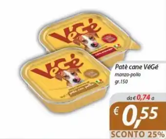 VéGé Patè cane manzo-pollo gr. 150