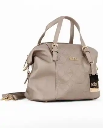 Globo Moda Miss globo - borsa due manici bronzo con fibbie e ciondolo metallico con logo, tracolla removibile offerta