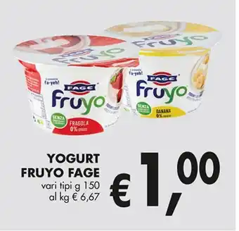 Supermercato Coal Yogurt fruyo fage offerta