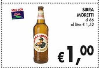 Supermercato Coal Birra moretti offerta