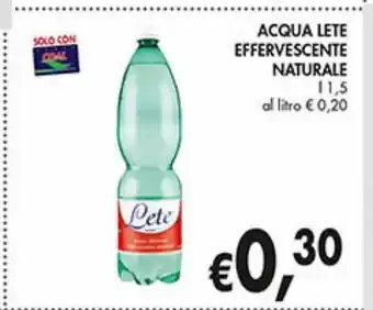 Supermercato Coal Acqua lete effervescente naturale offerta