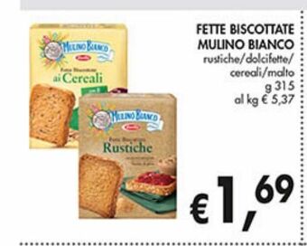 Supermercato Coal Fette biscottate mulino bianco offerta