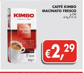 Supermercato Coal Caffè kimbo macinato fresco offerta