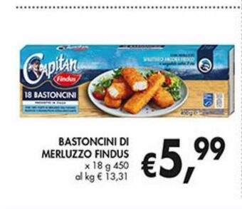 Supermercato Coal Bastoncini di merluzzo findus offerta