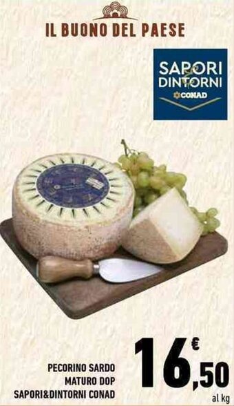 Conad Conad Sapori & Dintorni Pecorino Sardo Maturo DOP offerta