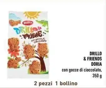 Conad Doria Drillo & Friends con gocce di cioccolato 350 g offerta