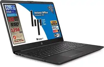 Amazon Hp g9, pc portatile notebook pronto all'uso, cpu intel® core™ i5 12th 4.4 ghz, ram 20gb, ssd + hdd 1256gb, incluso pacchet... offerta
