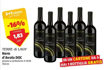 ALDI Nero d'Avola DOC prezzo a confezione 750 ml offerta