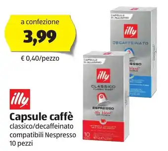 ALDI Capsule caffè classico/decaffeinato compatibili Nespresso 10 pezzi offerta
