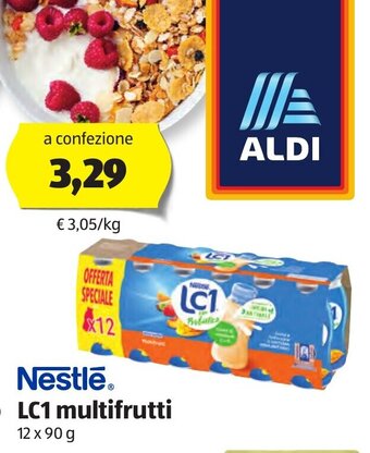 ALDI Nestle LC1 multifrutti 12x90 g offerta