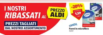 ALDI Tandil Panni in microfibra 3 pezzi offerta