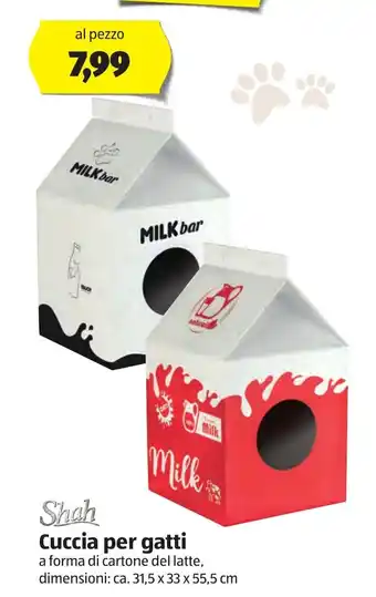 ALDI Shah Cuccia per gatti 31,5 x 33 x 55,5 cm offerta