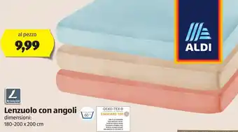 ALDI Lenzuolo con angoli dimensioni : 180-200 x 200 cm offerta