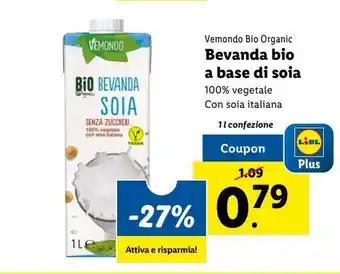 Lidl Bevanda di soia offerta