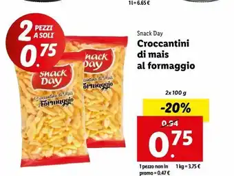 Lidl Croccantini di mais al formaggio offerta