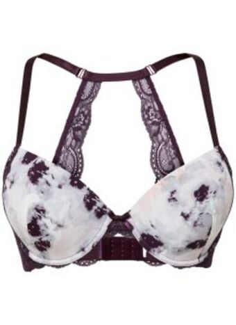 Bonprix Reggiseno imbottito fantasia con ferretto e materiale riciclato offerta