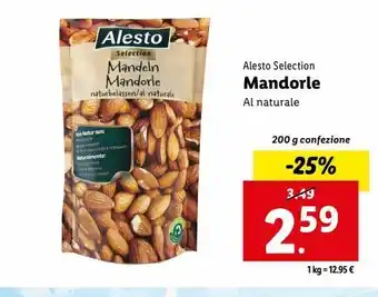 Lidl Mandorle offerta