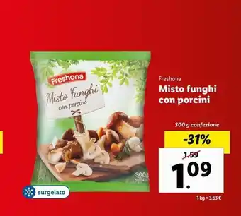 Lidl Misto funghi con porcino offerta