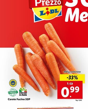 Lidl Carote offerta