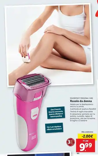 Lidl Rasoio da donna offerta