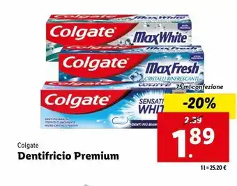 Lidl Dentifricio colgate offerta