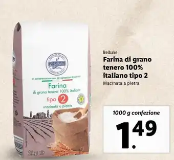 Lidl Farina di grano tenero 100% italiano tipo 2 offerta