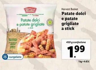 Lidl Patate dolci e patate grigliate a stick offerta
