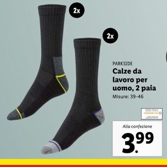 Lidl Calze da lavoro per uomo 2 paia offerta