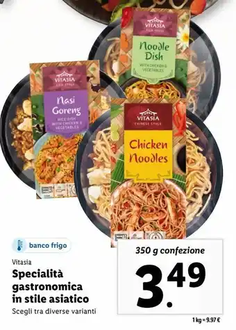 Specialità gastronomiche in stile asiatico