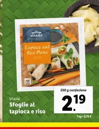 Lidl Sfoglie al tapioca e riso offerta