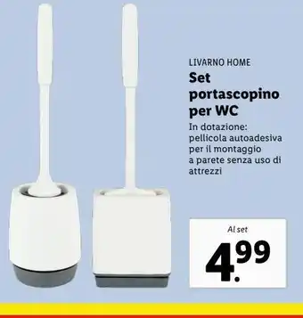 Lidl Set portascopino per wc offerta