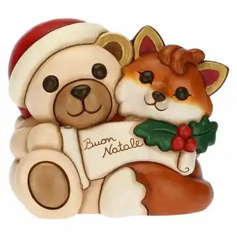 Coppia teddy e volpe grace buon natale