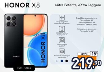 Unieuro Honor X8 offerta