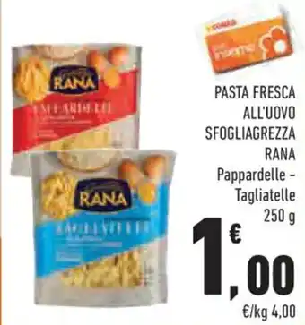 Conad Margherita Rana Pasta Fresca All'Uovo Sfogliagrezza Pappardelle - Tagliatelle 250 g offerta