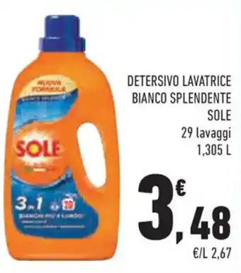Conad Margherita Sole Detersivo Lavatrice Bianco Splendente 29 lavaggi 1,305 L offerta