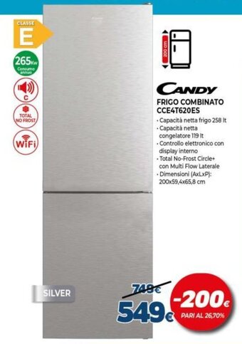 Expert Candy Frigo Combinato CCE4T620ES offerta