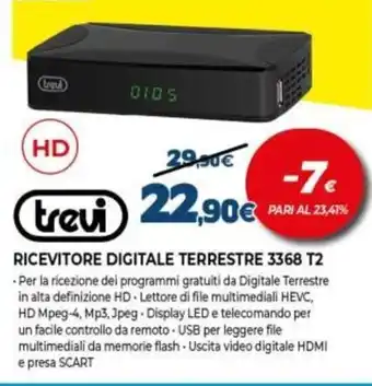 Expert Trevi Ricevitore Digitale Terrestre 3368 T2 offerta