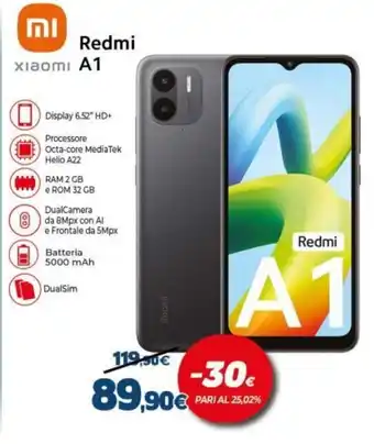 Expert Redmi Xiaomi A1 offerta