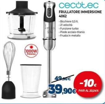 Expert Cecotec Frullatore Immersione 4062 offerta