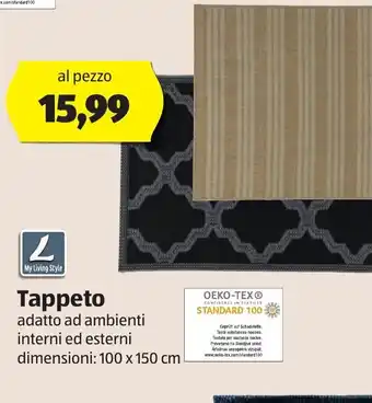 ALDI Tappeto 100 x 150 cm offerta
