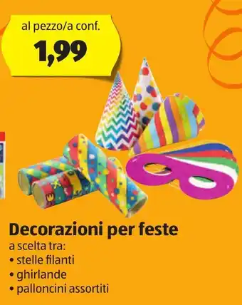 ALDI Decorazioni per feste offerta