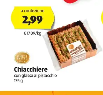 ALDI Chiacchiere con glassa al pistacchio 175 g offerta