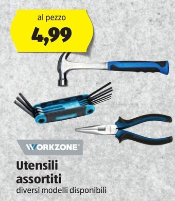 Utensili assortiti diversi modelli disponibili