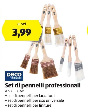 ALDI Deco Style Set di pennelli professionali offerta