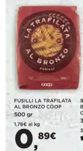 Coop Fusilli La Trafilata Al Bronzo Coop 500 gr offerta