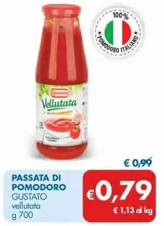 MD Discount Passata di Pomodoro Gustato Vellutata g 700 offerta
