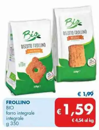 MD Discount Bio Frollino Farro Integrale Integrale g 350 offerta