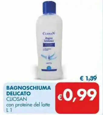 MD Discount Cliosan Bagnoschiuma Delicato Con Proteine del Latte L1 offerta