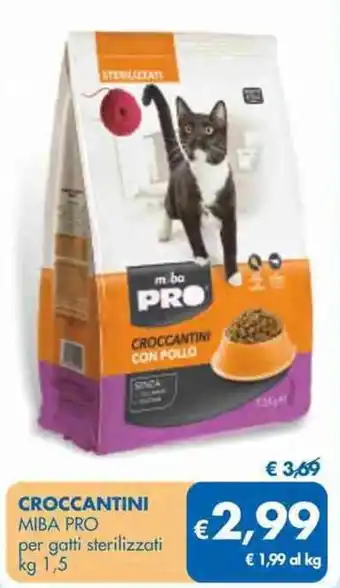 MD Discount Miba Pro Croccantini Per Gatti Sterilizzati kg 1,5 offerta
