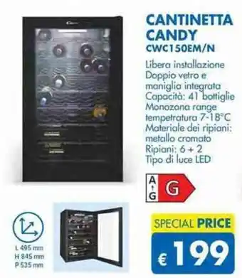 MD Discount Candy Cantinetta CWC150EM/N offerta